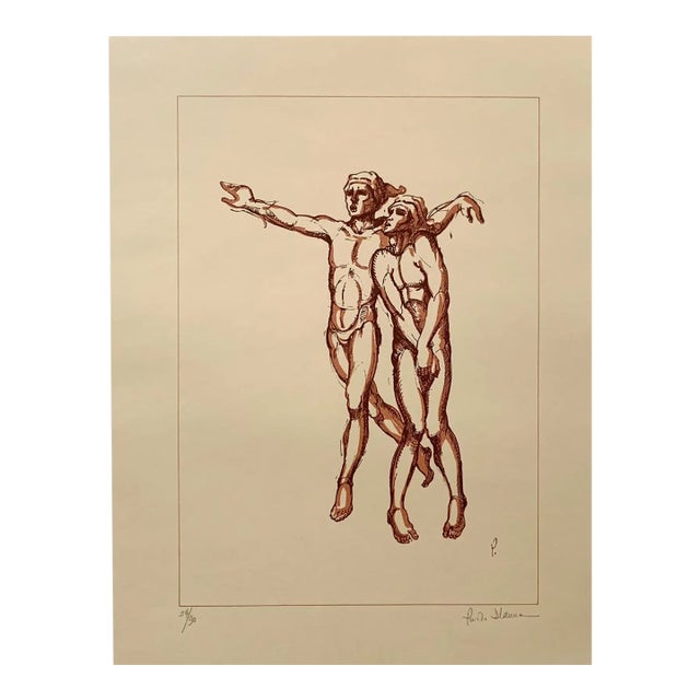 Paolo d'Anna Figurative Signed Lithograph, Edition - Petrushka Ballet Edition 24/90 For Sale