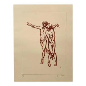 Signed Paolo d'Anna Figurative Lithograph, 24/90 - Petrushka Ballet Edition