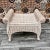 Off-white Late 20th Century Coastal Style Rattan Vanity Bench. For Sale - Image 8 of 13
