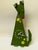 Large 13.5" Hand-Painted Metal "Green Dog" Pendulum Wall Clock by Óxidos – Fully Functional (Rare Retired Colorway) For Sale In Boston - Image 6 of 9