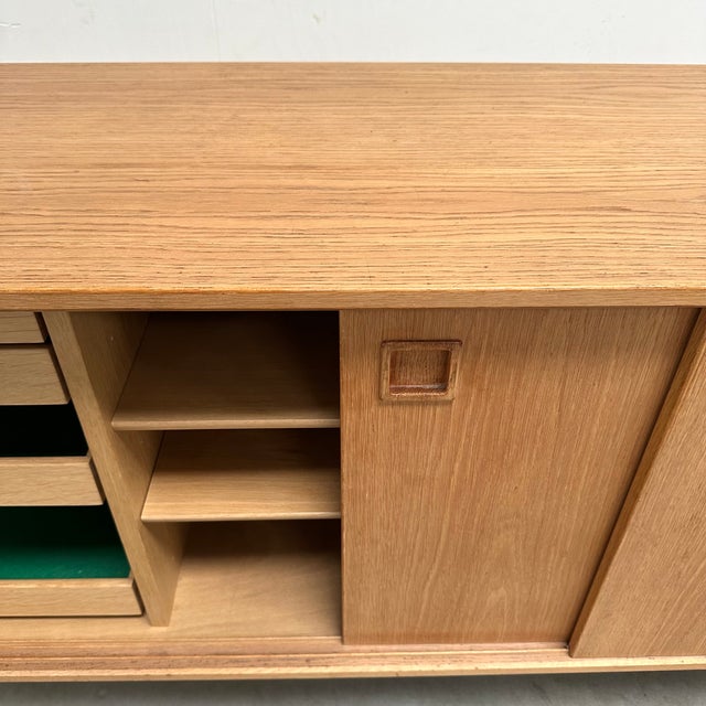Wood Danish Model 21 Sideboard in Oak by Omann Jun, 1960s For Sale - Image 7 of 18