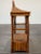Wood Vintage Duquette Style Rattan Pagoda Hanging Shelf For Sale - Image 7 of 9