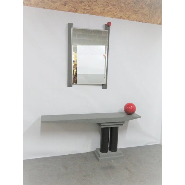 Glenn Elvig " Red Ball" Console & Mirror For Sale - Image 11 of 11