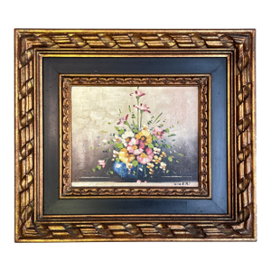 1970’s Original Impressionist Floral Still Life Painting