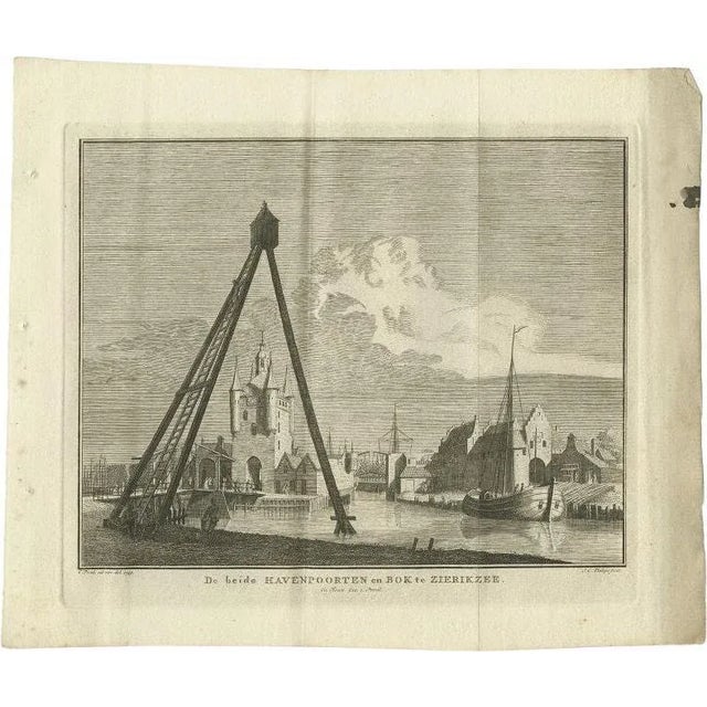 Paper Tirion, Port of Zierikzee, 1751, Paper For Sale - Image 7 of 7