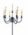 Vintage Gothic Wrought Iron Candelabra Floor Lamps - A Pair For Sale - Image 4 of 11