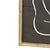 1970s Framed Minimalist Abstract White Line Figure Artwork on Black Background. For Sale - Image 4 of 10