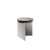 Alwa One Side Table with Smoky Grey Top & Brushed Stainless Steel Base by Sebastian Herkner for Pulpo For Sale - Image 4 of 4