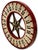 Nice Antique American Hand Painted Wood & Metal Wheel of Fortune Gaming Wheel Circa Early 20th Century For Sale - Image 12 of 18