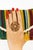 Gemstone Bochic “Orient” Diamond & Multi Color Tourmaline Ring Set In 18K Gold & Silver For Sale - Image 7 of 7