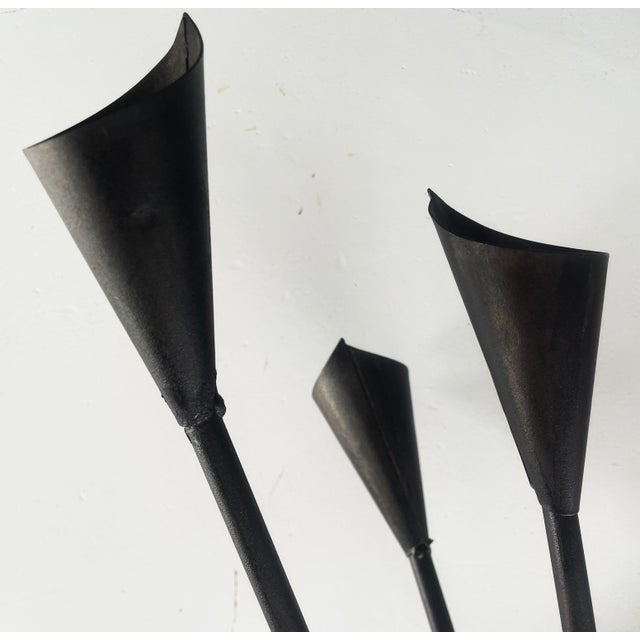 Large Floor Candleholder in Metal, 1950s For Sale - Image 12 of 18