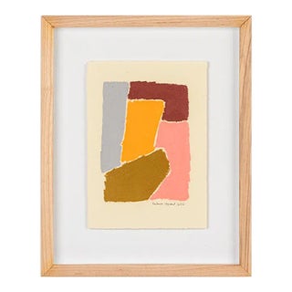 Abstract Oil Painting by French Artist Hortense Reynaud For Sale