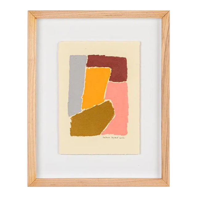 Abstract Oil Painting by French Artist Hortense Reynaud For Sale