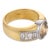 Vintage Gia 3.03 Carat Fancy Dark Yellowish Brown Diamond 18k Gold Ring, Size 7 For Sale - Image 4 of 6