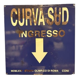 Olympic South Curve Entrance Sign, 1970s For Sale
