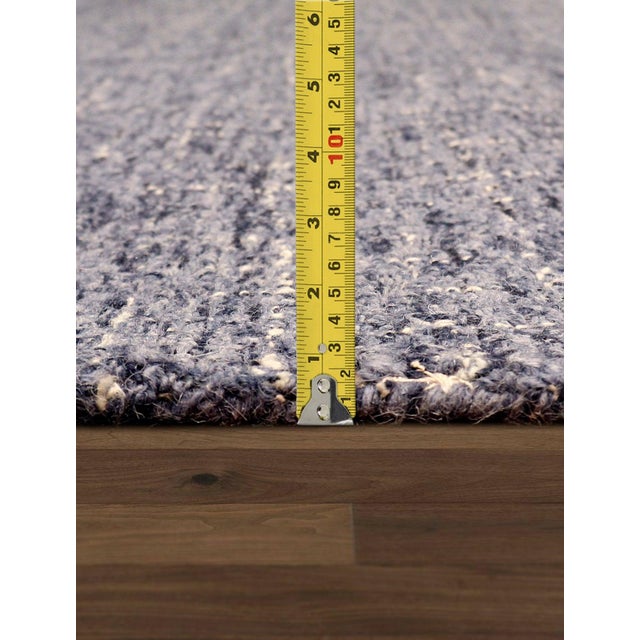 Pasargad Home Modern Blue Area Rug, 5' 0'' X 8' 0'' For Sale - Image 4 of 5