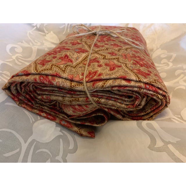 Vintage 1980’S Ralph Lauren Langham Briarleigh red gold paisley King Duvet , 380 tread count cotton Sateen, made in Italy...