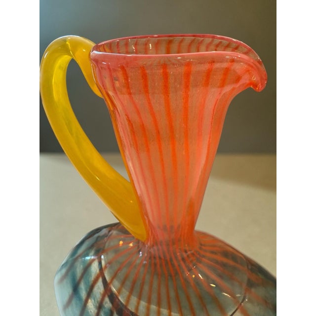 Glass Kosta Boda "Bon Bon" Art Glass Ewer Jug by Kjell Engman For Sale - Image 7 of 11