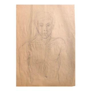 1960s Sketch of a Male Nude For Sale