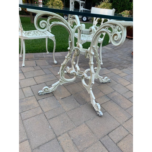 Brutalist Vintage Arthur Court Style Dining Table & 4 Chairs For Sale - Image 3 of 12