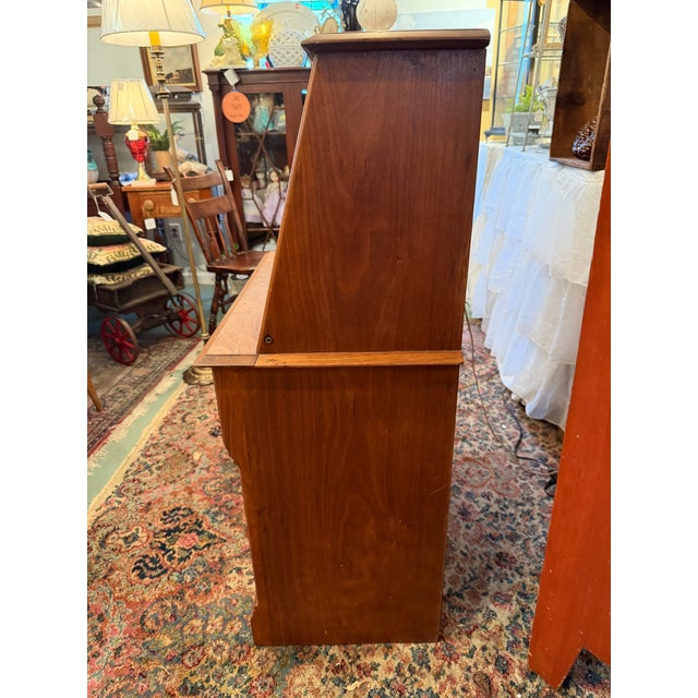 Antique, Eastlake Walnut Drop-Front Desk, Mid-1800s For Sale - Image 4 of 7