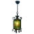Arts & Crafts Forget and Colored Glass Pendant Lobby Lamp, 1930s For Sale - Image 11 of 11