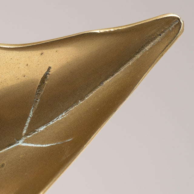 French Mid 20th Century France Brass Tray For Sale - Image 3 of 15