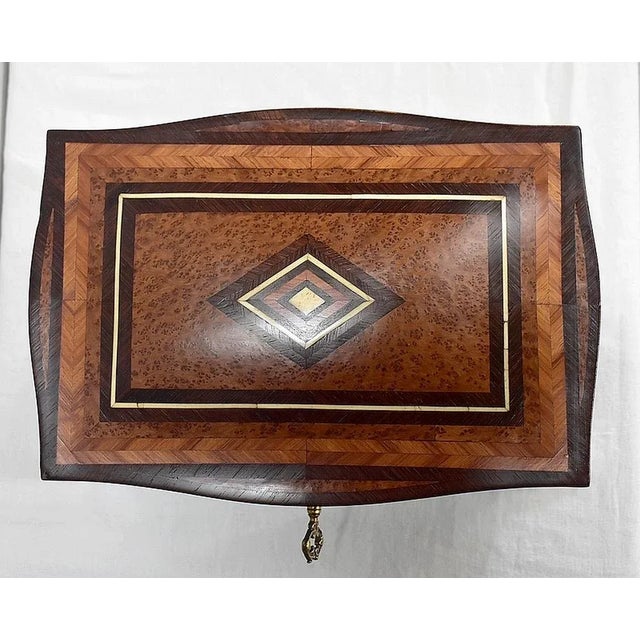 Small French Napoleon III Wooden Trunk For Sale - Image 5 of 18