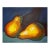 Late 20th Century Expressionism Still Life "Pears" Original Oil Painting on Canvas For Sale