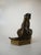 Wood Bronze Dog Statue Lab, Labrador Sitting Wooden Bace Artist Signed: Name? & 1995 For Sale - Image 7 of 12