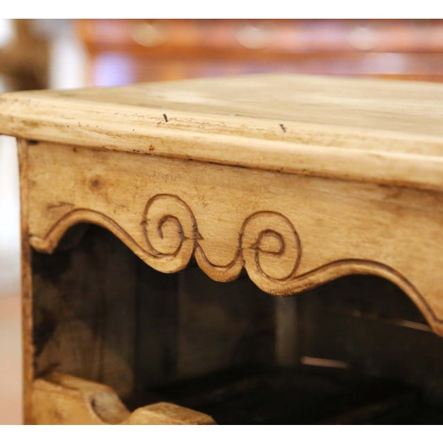 Vintage French Provincial Pine Twelve-Bottle Wine Cabinet, Cave À Vin For Sale - Image 9 of 11