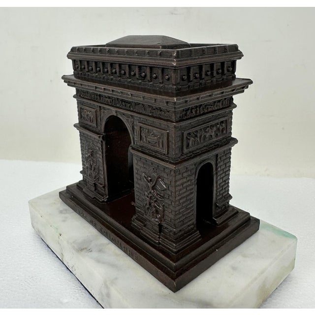 French Bronze Architectural Model Arc De Triomphe Paris Sacre-Couer Basilica For Sale - Image 16 of 16