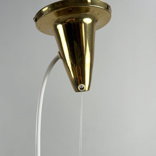 Vintage Pendant Lamp in Acrylic Glass by Paavo Tynell, 1950s For Sale - Image 9 of 10