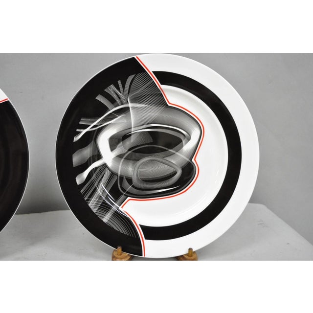 Early 20th Century Early 20th Century Frank Stella David Mirvish Designs Vortex Engravings 1-4 Black Plate - Set of 4 For Sale - Image 5 of 13