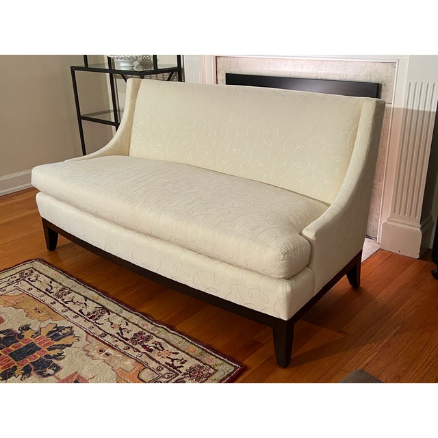 Traditional Barbara Barry Realized by Henredon Starlet Settee For Sale - Image 3 of 13