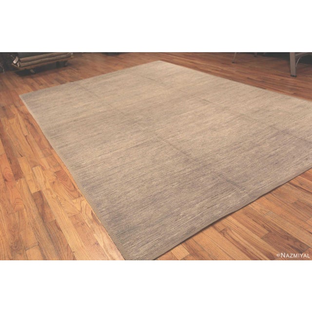 Gorgeous Gentle Tone Minimalist Modern Trendy Rug, Country of Origin: Central Asia, Circa date: Modern Rugs – Neutrals and...