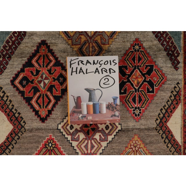 Textile Vintage Gabbeh Wool Rug With Medallions by Rug & Kilim, Afghanistan, 1950-1959 For Sale - Image 7 of 12