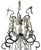 Dramatic Italian rock crystal chandelier with an abundant arrangement of hand-cut rock crystal drops, flowers, prisms,...