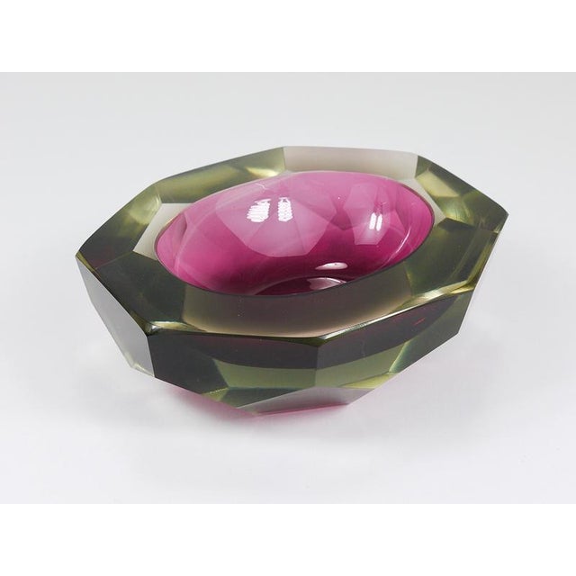 Caviar Murano Glass Diamond Bowl from Seguso, 1960s For Sale - Image 9 of 16