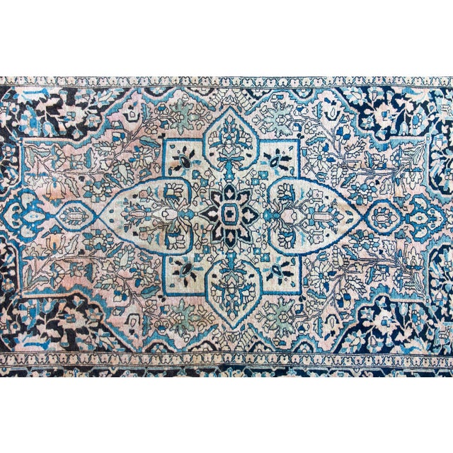 Navy Blue Early 20th Century Persian Sarouk Farahan Rug For Sale - Image 8 of 14