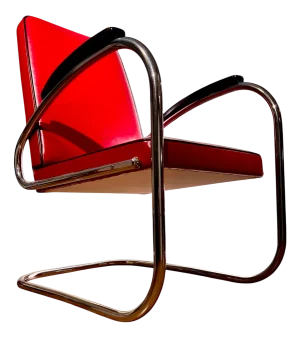 German Bauhaus Modern Mod. Rs7 Tubular Steel Cantilever Chair from Mauser Werke, Germany, 1935