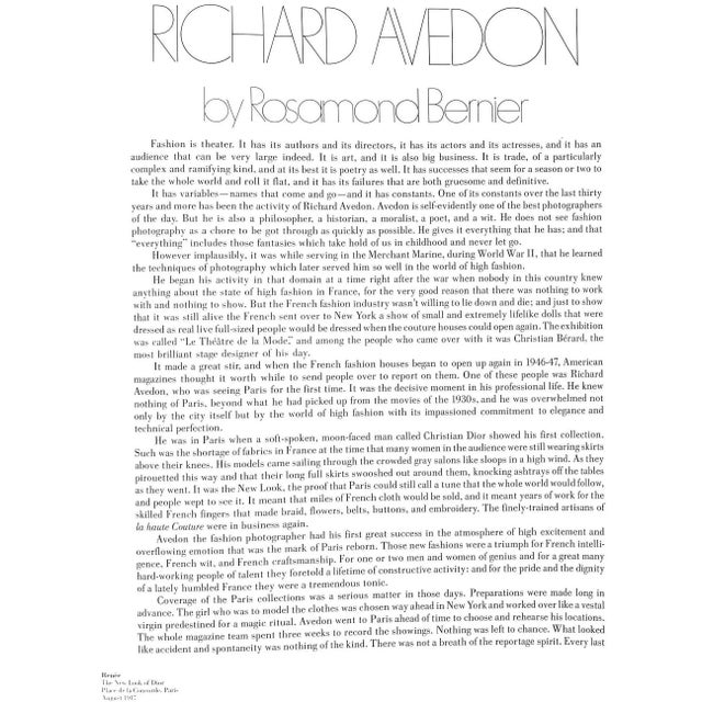 Traditional "Avedon: Photographs 1947-1977" 1978 Avedon, Richard For Sale - Image 3 of 9