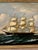 1900 - 1909 Antique Original Large Oil Painting (Unsigned) of a 3-Masted Clipper Ship - Framed For Sale - Image 5 of 14