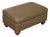 Ethan Allen Traditional Leather Ottoman For Sale