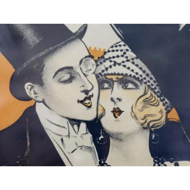Art Deco Operetta Poster by Clérice Frères, Paris, 1919 For Sale - Image 3 of 6