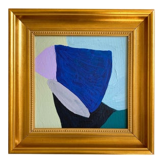 "Stacking Rocks #3" 2026 Framed Painting With Vintage Frame For Sale