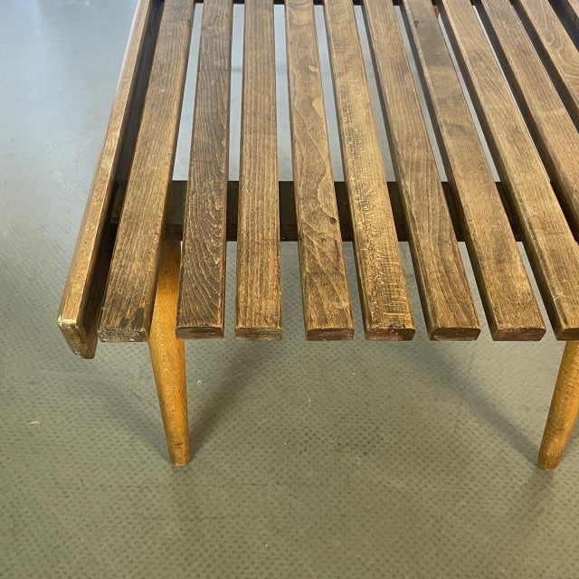 Slatted Teak Coffee Table by George Nelson For Sale - Image 6 of 7