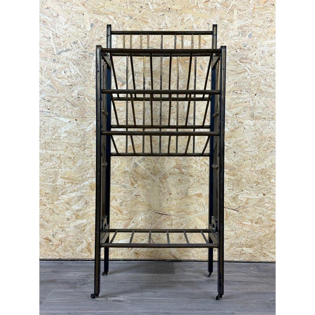 Magazine Rack in Mahogany & Brass from Wiener Werkstätte, Austria, 1900s For Sale - Image 18 of 18