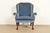 A gorgeous Chippendale or Georgian style wingback library chair, lounge chair, or fireside chair By Kindel Furniture USA,...