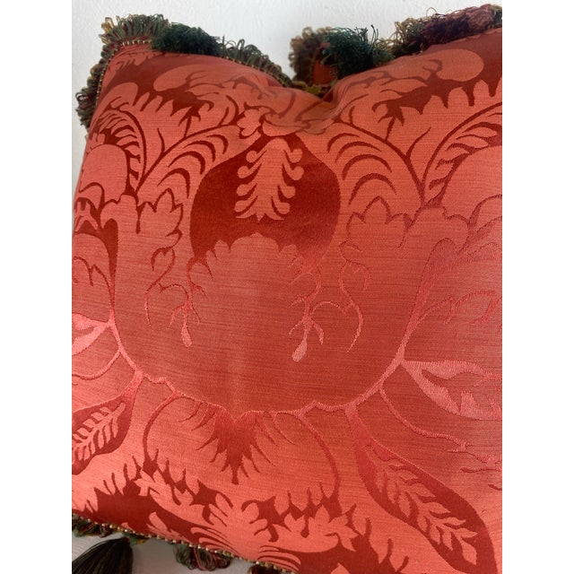Vintage Scalamandre Classic Tasseled Silk Pillows/Pair For Sale - Image 10 of 11